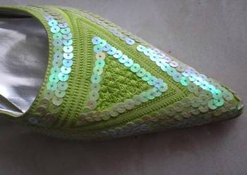 Pistacjowe buty rozmiar 38