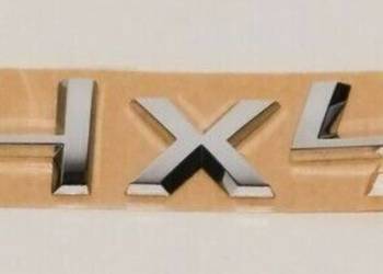 NOWY emblemat 4x4 srebrny znaczek logo