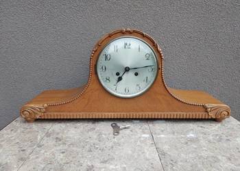 Stary zegar bufetowy duży sprawny kapelusz napoleona film gongu F006