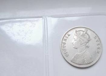 Indie Brytyjskie 1 Rupia 1862 rok Królowa Wiktoria Indie Brytyjskie 1 Rupia 1862 rok Królowa Wiktoria