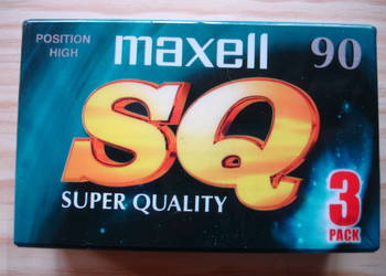 Kaseta magnetofonowa MAXELL SQ-90 (nowa) 3 pack