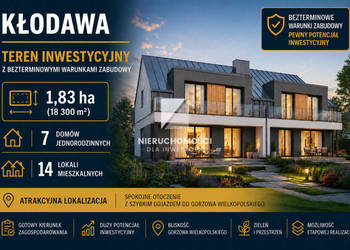 Kłodawa, 1,830 ha, WZ, 7 budynków jednorodzinnych