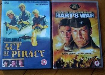 DVD Stary fillm Akt piractwa z Gary Busey i Wojna harta z Willis  Farrell