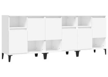 Komody 3 szt. białe 60x35x70 cm materiał drewnopochodny WM-3185743