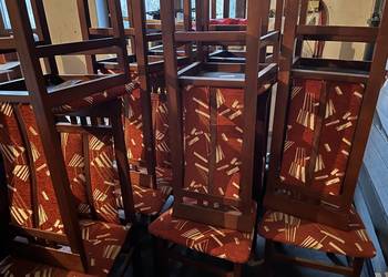 Krzesła drewniane jadalniane zestaw 12 sztuk super stan