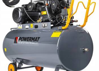 Kompresor olejowy 200l 8 bar sprężarka 230v 650l/min + wąż