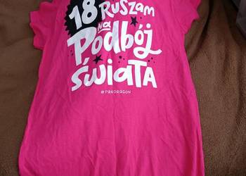 koszulka na 18 ruszam na podbój świata nowa