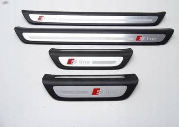 LISTWY PROGOWE NAKŁADKI PROGU KOMPLET 8U0853375A AUDI Q3 8U S-LINE