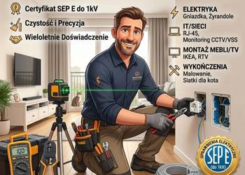 Złota Rączka | Warszawa - Praga Południe: Elektryka, Montaż Mebli, TV, Siec