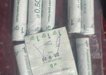 10 rulonów bankowych 1 groszy! Kolekcja!