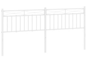 Metalowe wezgłowie białe 193 cm WM-373777