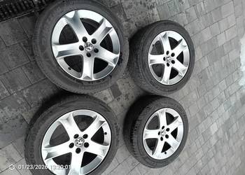 Oryginalne Alufelgi 17" Peugeot COSMOS 5x108 | Czujniki TPMS | Śruby + Złod