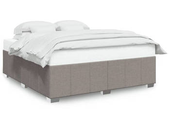 Rama łóżka bez materaca taupe obita tkaniną 180x200 cm WM-3284857