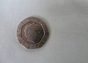 moneta 20 pence z Elizabeth II z 1998 roku