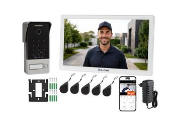 WIDEODOMOFON BEZPRZEWODOWY WIFI Ekran 10" TUYA 2żył RFID Domofon Monitoring
