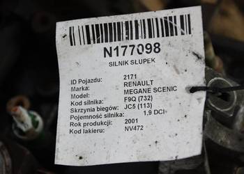 SILNIK SŁUPEK RENAULT MEGANE SCENIC