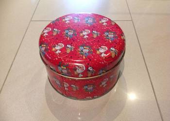 Puszka Metalowa Mikołaj Święta Christmas lata 80/90