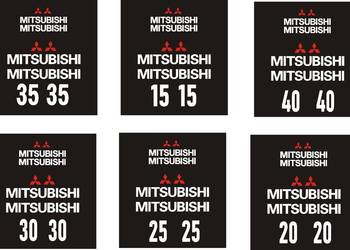 MITSUBISHI FD15 FD20  FD25 FD30  FD35 FD40 naklejki na wózek widłowy