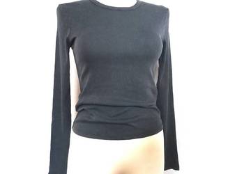 koszulka Długi Rękaw granatowy Longsleeve r. 36/38 Bawełna stan bdb-