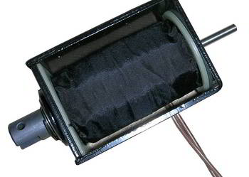 Elektromagnes pchający 24V solenoid do 85N +sprężyna