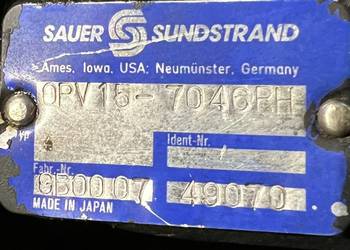 Sauer Sundstrand OPV15-7046RH (49070) Pompa hydrauliczna