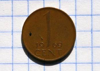 1 CENT 1969 ROK - HOLANDIA 1 CENT 1969 ROK - HOLANDIA