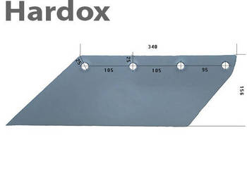 Lemiesz 300hektarów HARDOX 18121/L części do pługa RUMPTSTAD