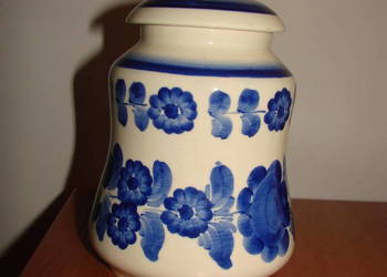 Włocławek fajansowy pojemnik kuchenny PRL