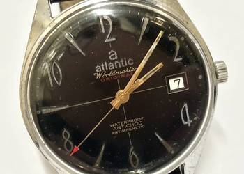 ATLANTIC WorldMaster Original Zegarek męski MECHANICZNY pasek CZARNA TARCZA