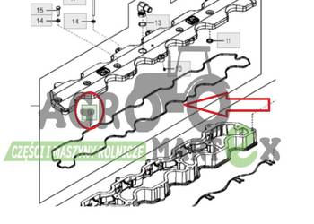 R502598 USZCZELKA POD DEKIEL KLAWIATURY JD