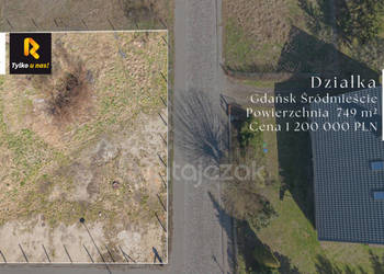 Oferta sprzedaży działki 749m2 Gdańsk Tadeusza Rejtana