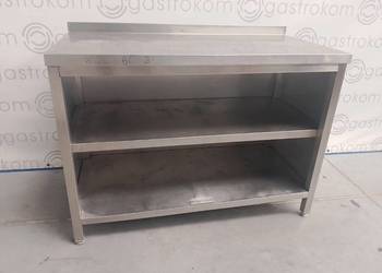 Stół zabudowany z 3 stron  2 półki 120x60x85