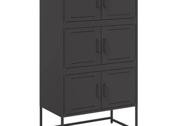 Szafka czarna 685x385x1235 cm stal WM-846488