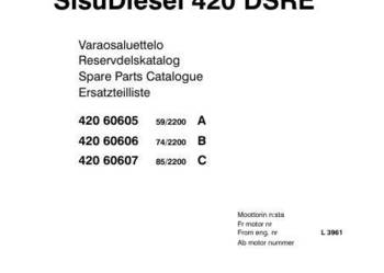 Sisu Diesel 420 DSRE silnik katalog cześci PL