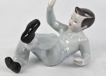 WYPRZEDAŻ Upadający chłopiec art deco Aurél Káldor Hollohaza Węgry lata60te
