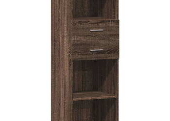 Wysoka szafka brązowy dąb 40x425x124 cm WM-846165