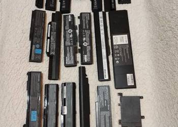 Baterie laptopowe 19 szt na odzysk ogniw li ion 18650