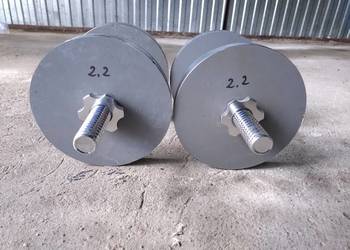 Hantle 2 x 15 kg sztangielki regulowane zaciski obciążenie