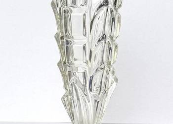 Wazon Art Deco Skrzydlak Szkło Prasowane Vintage Lata 30 - 60 XX w