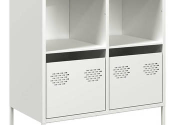 Szafka biała 68x39x735 cm stal walcowana na zimno WM-851363