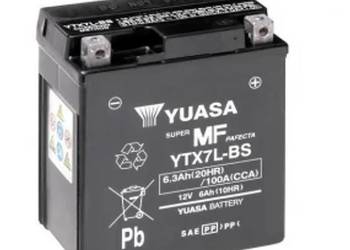 NOWY Akumulator motocyklowy YUASA YTX7L-BS AGM 6,3Ah 100A