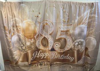 Baner urodzinowy 85 lat Happy Birthday  3m x 2m