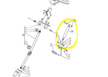 Siłownik 48014220 gazowy kolumny kierowniczej T4 TD5 TS Case Siłownik 48014220 gazowy kolumny kierowniczej T4 TD5 TS Case