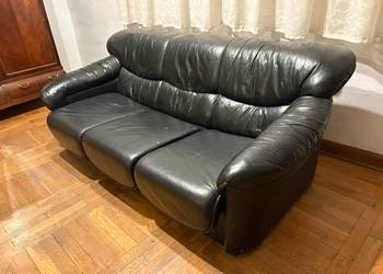 Kanapa skórzana i fotele