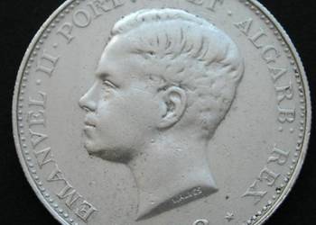 PORTUGALIA 500 REIS 1908 - Emanuel II - SREBRO