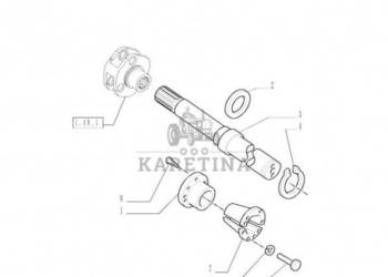 New Holland T6010 T6090 T6070 Wałek 27t, 1083mm l 5198601