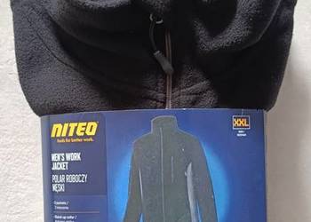 NITEO bluza/polar roboczy męski, rozmiar XXL, kolor czarny / szare wstawki