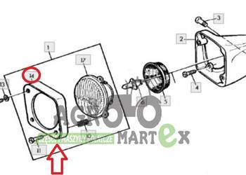 L55980, R60135 RAMKA LAMPY JD