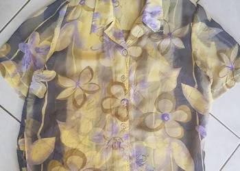 XL-Vintage Retro blizka damska flower przewiewna letnia kwia