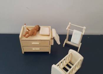 Miniaturowe mebelki Lundby #miniatury #stareminiatury #lata50 #lata60 #lalk